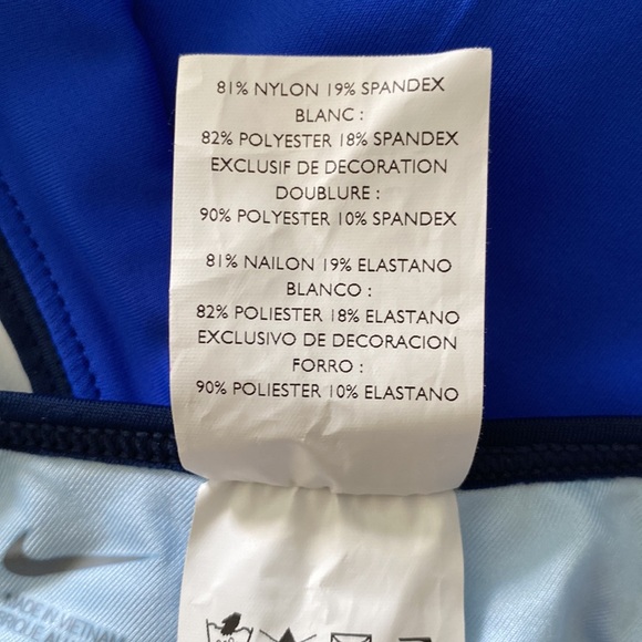 Nike Swimsuit Size 34/Wms8 Brand New! Royal Blue/White NWT - Picture 9 of 9